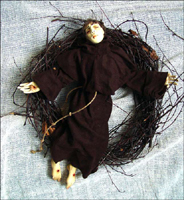 эфапласт, текстиль, дерево, 35 см, 2005 г.