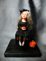 Fimo Miniature, Fimo puppen, Высота композиции – 12,5 см. Высота куклы – 13 см., Июль, 2009 г.